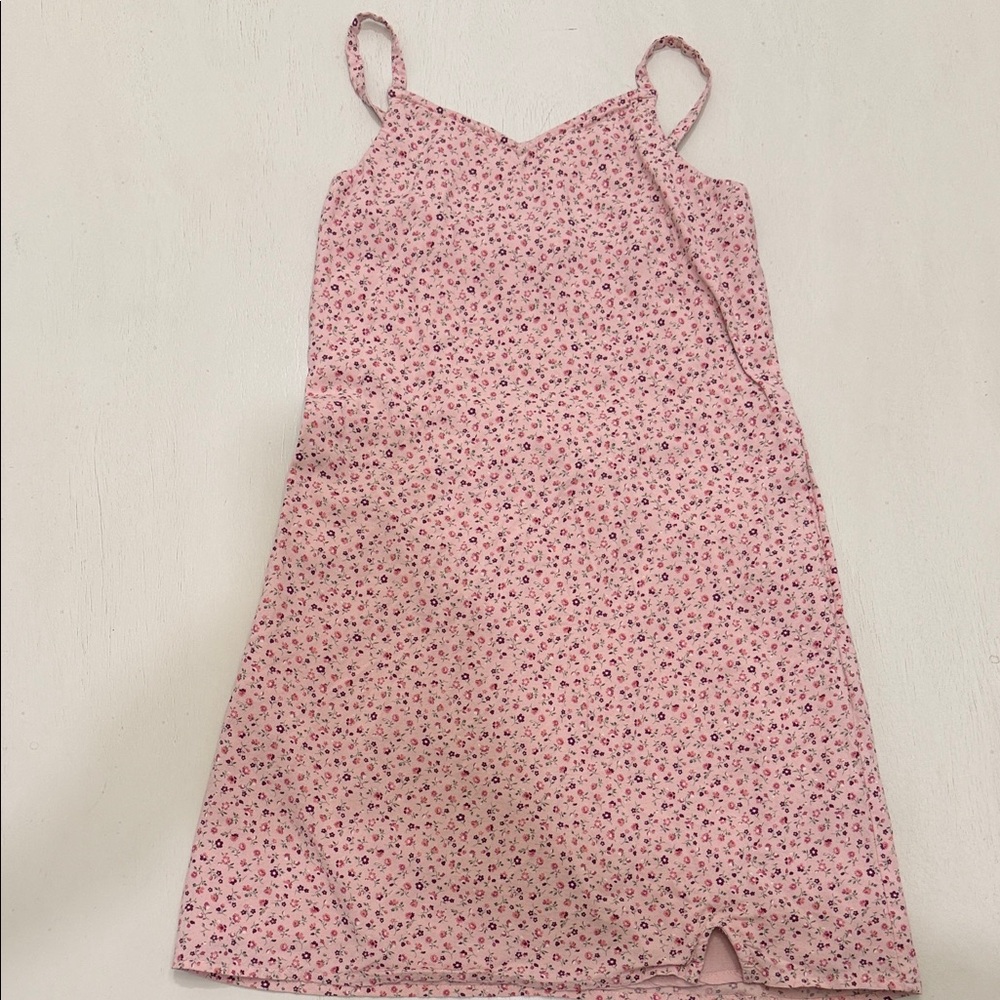 Girls' Pink Floral Slip Dress
